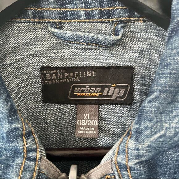 Vintage Medium Wash Zip & Snap Classic Denim Jean Jacket - Picture 8 of 10